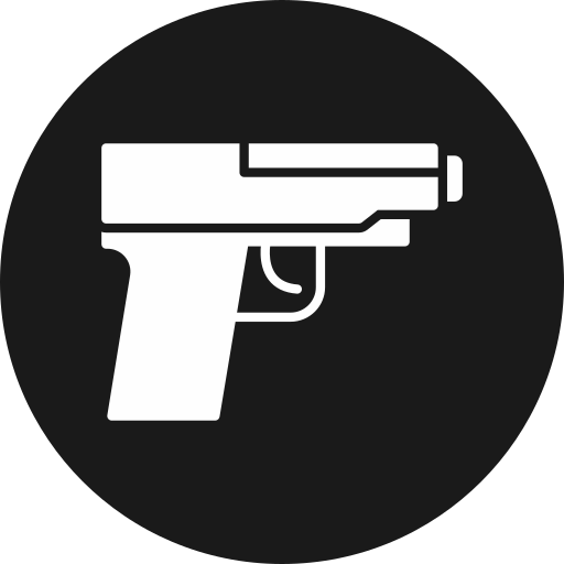 pistolet Generic black fill ikona