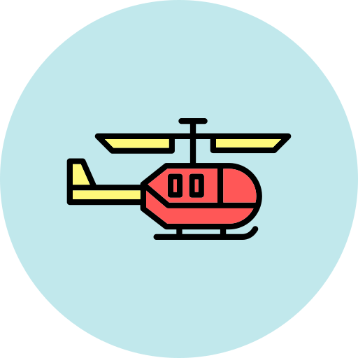 helicóptero militar Generic color lineal-color icono