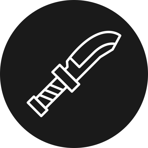 cuchillo Generic black fill icono