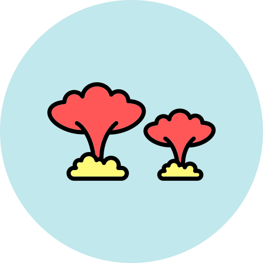 核爆発 Generic color lineal-color icon