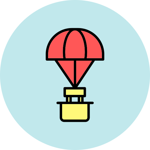 paracaídas Generic color lineal-color icono