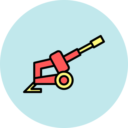 artillería Generic color lineal-color icono