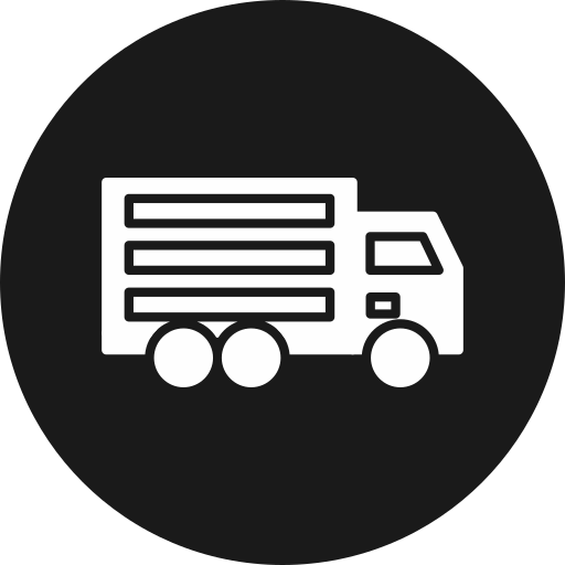 camion de livraison Generic black fill Icône