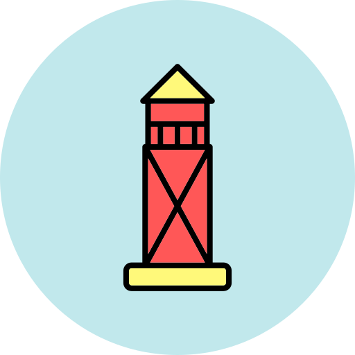 torre de vigilancia Generic color lineal-color icono