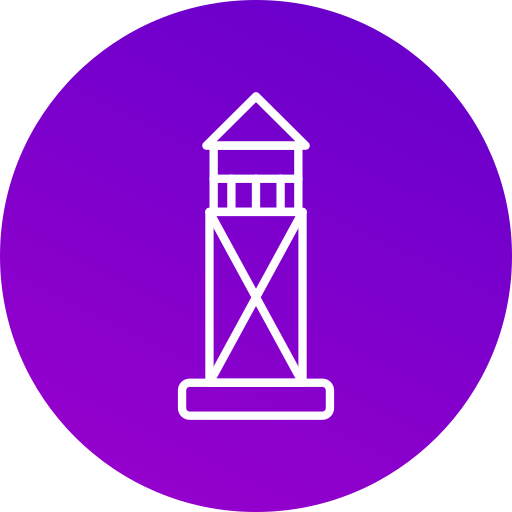 wieża strażnicza Generic gradient fill ikona