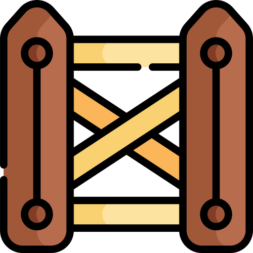 ogrodzenie Kawaii Lineal color ikona