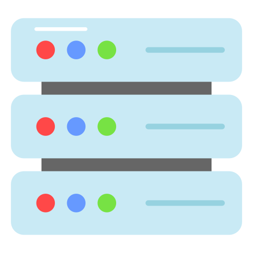 serwer danych Generic color fill ikona