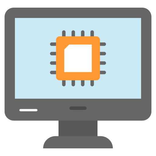 Computer screen Generic color fill icon