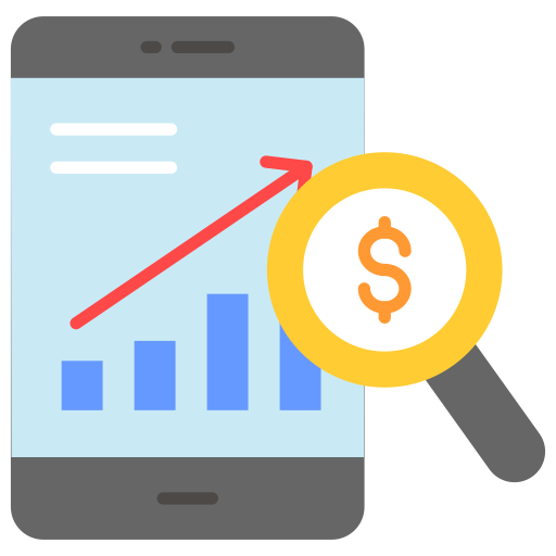 Mobile analytics Generic color fill icon