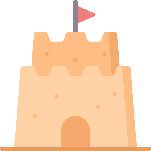 castelo de areia Special Flat Ícone
