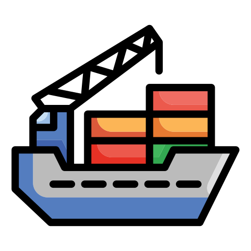 貨物船 Generic color lineal-color icon