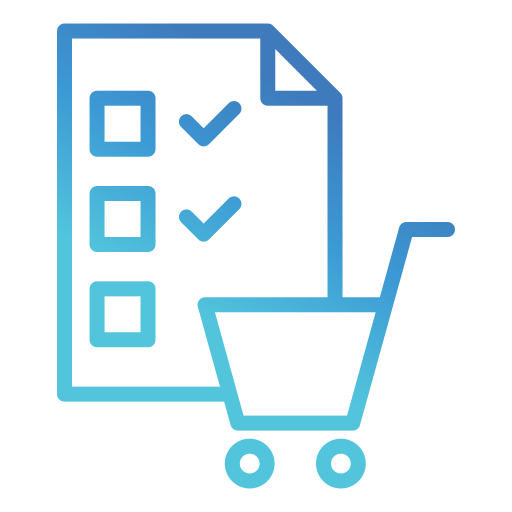 Shopping list Generic gradient outline icon
