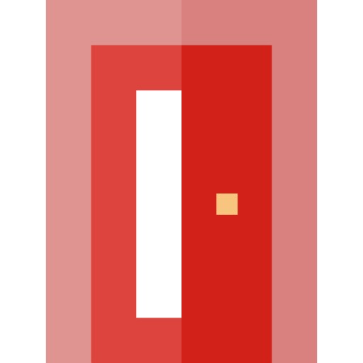 deur Basic Straight Flat icoon