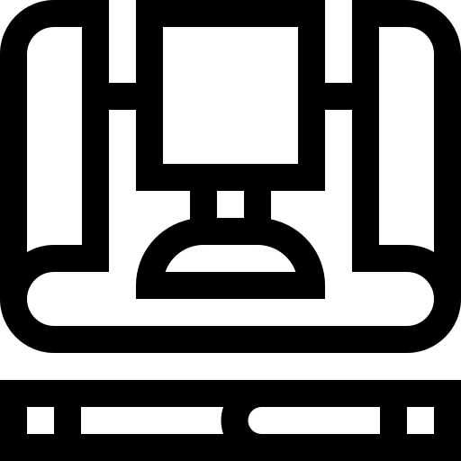 meubilair Basic Straight Lineal icoon