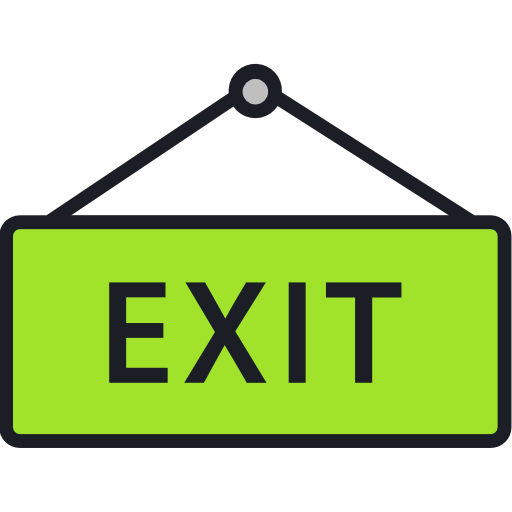 Exit Good Ware Lineal Color icon