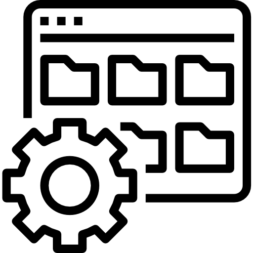 zarządzanie folderami Aphiradee (monkik) Lineal ikona
