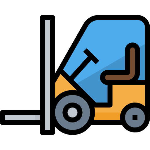 Forklift Aphiradee (monkik) Lineal Color icon