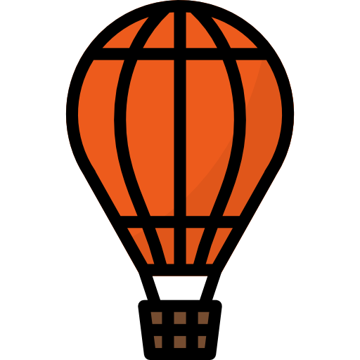 balon na gorące powietrze Aphiradee (monkik) Lineal Color ikona