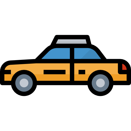 taxi Aphiradee (monkik) Lineal Color ikona