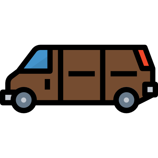 Автомобиль фургон Aphiradee (monkik) Lineal Color иконка