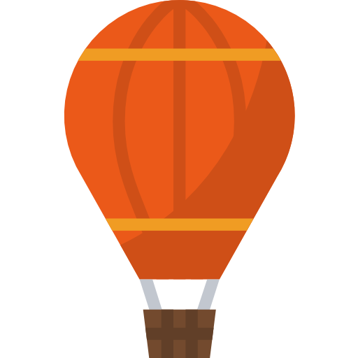 balon na gorące powietrze Aphiradee (monkik) Flat ikona