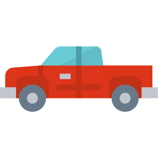 pick-up vrachtwagen Aphiradee (monkik) Flat icoon