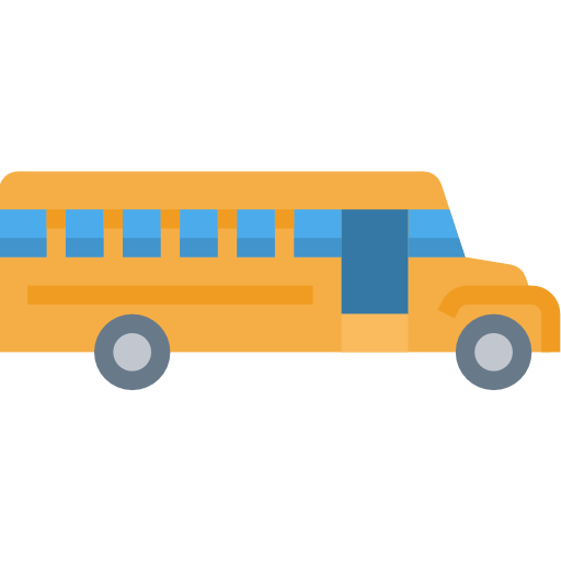 bus scolaire Aphiradee (monkik) Flat Icône