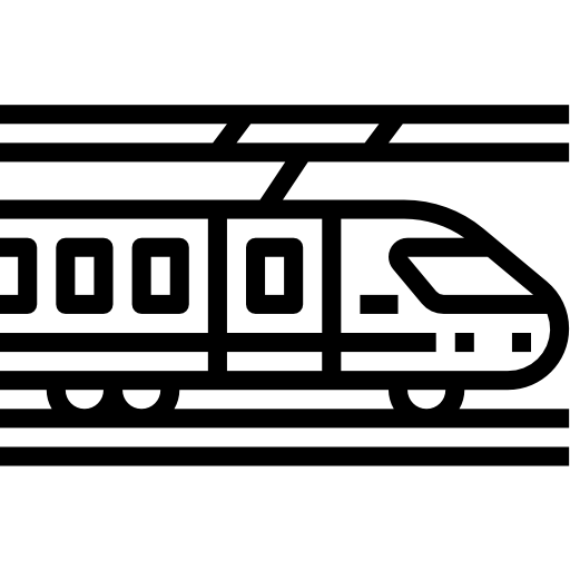 Train Aphiradee (monkik) Lineal icon