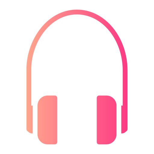 słuchawki Generic gradient fill ikona