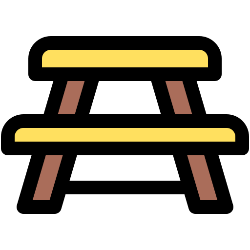 stół kempingowy Generic color lineal-color ikona