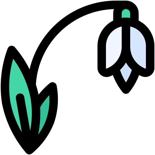Snowdrop Generic color lineal-color icon