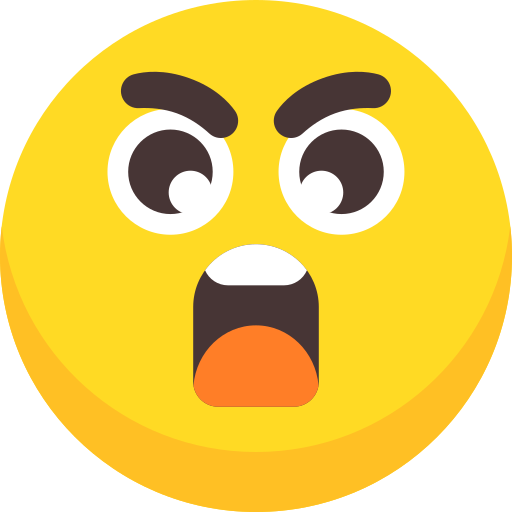 Angry face Generic color fill icon