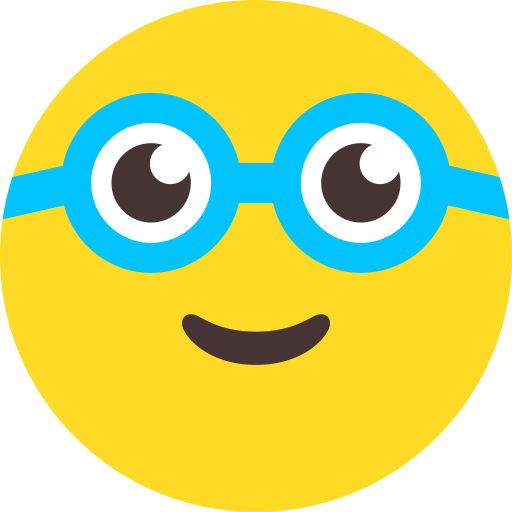 occhiali da nerd Generic color fill icona