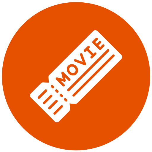Movie ticket Generic color fill icon
