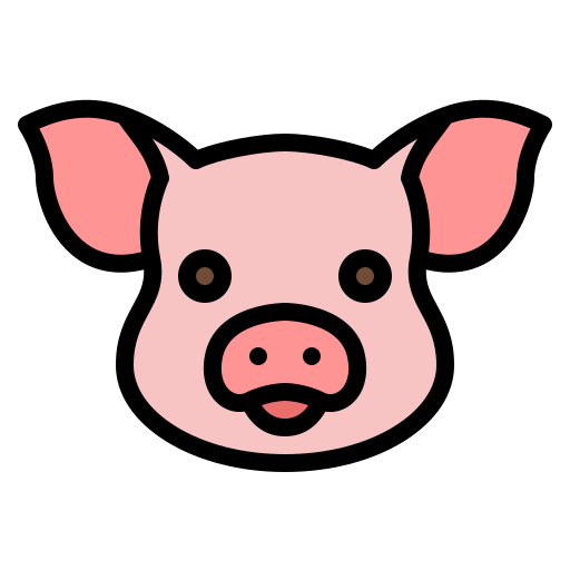 cabeza de cerdo Generic color lineal-color icono