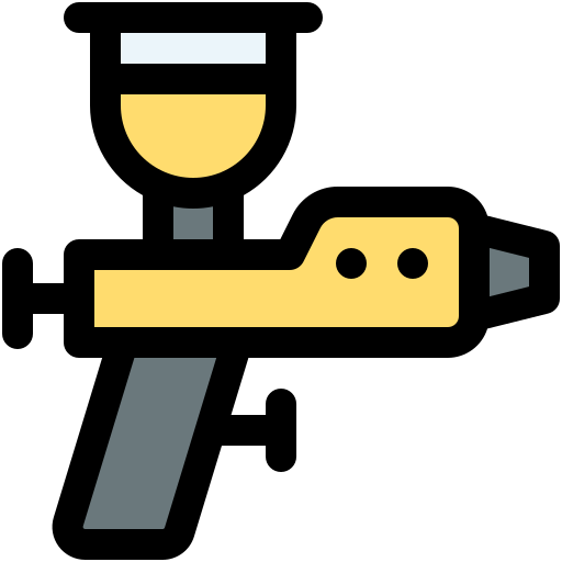 Spray gun Generic color lineal-color icon