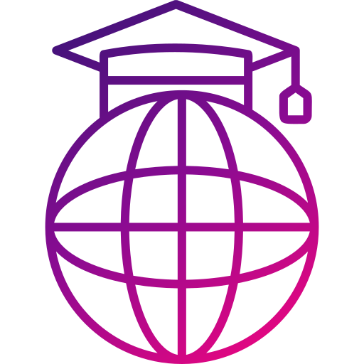 wereldwijd onderwijs Generic gradient outline icoon