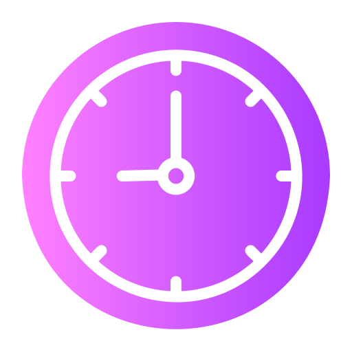 reloj Generic gradient fill icono