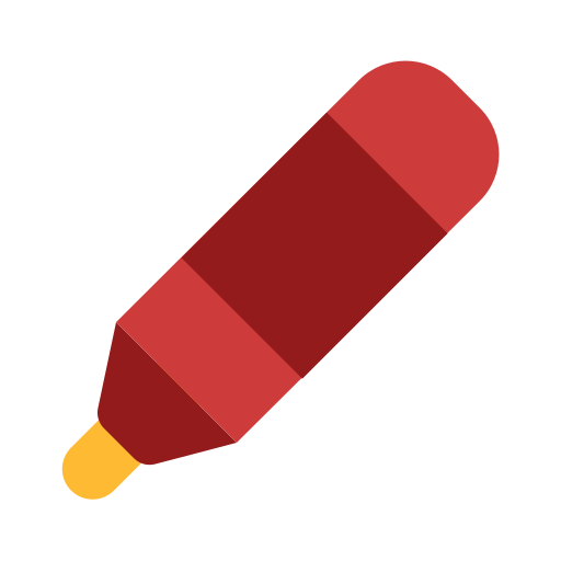 Correction pen Generic color fill icon