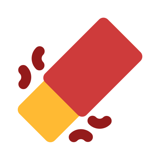 Eraser tool Generic color fill icon