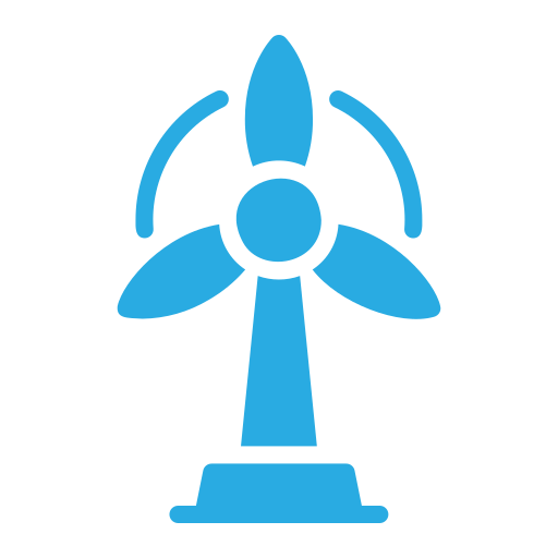 풍력 에너지 Generic color fill icon