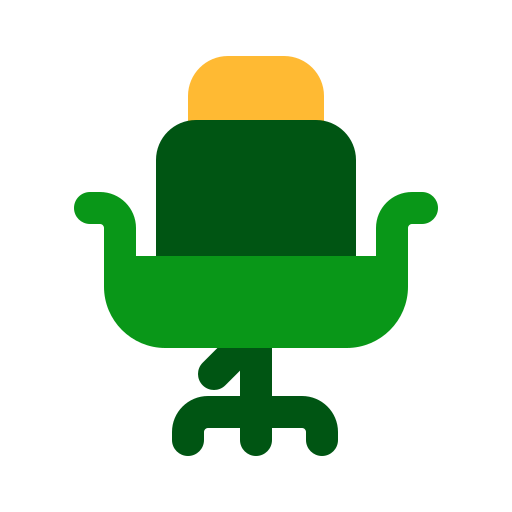 Swivel chair Generic color fill icon