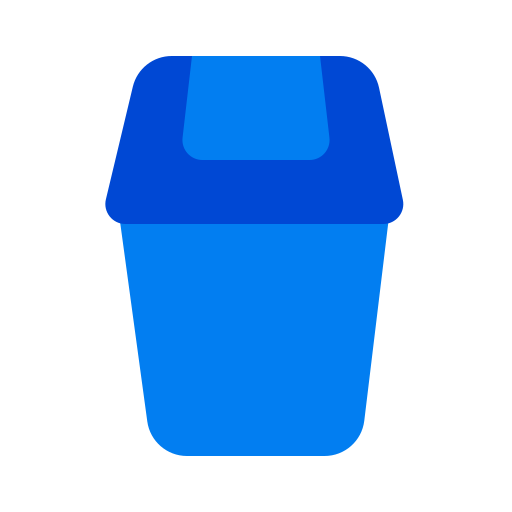 cestino dei rifiuti Generic color fill icona