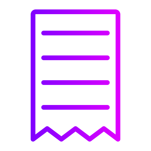 Bill Generic gradient outline icon