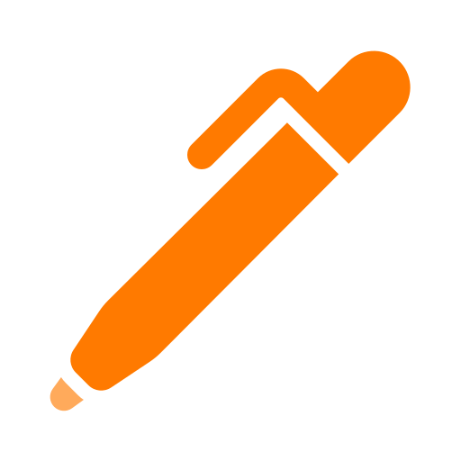 długopis Generic color fill ikona