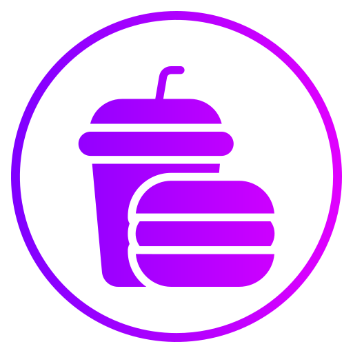 junk food Generic gradient fill icoon