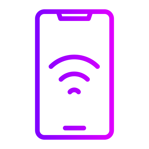 wi-fi Generic gradient outline icon