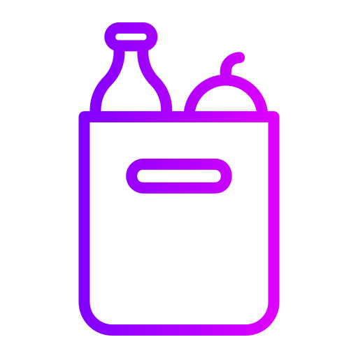 Grocery bag Generic gradient outline icon