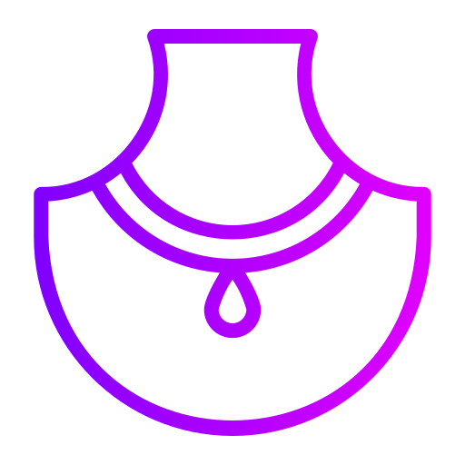 collar Generic gradient outline icono