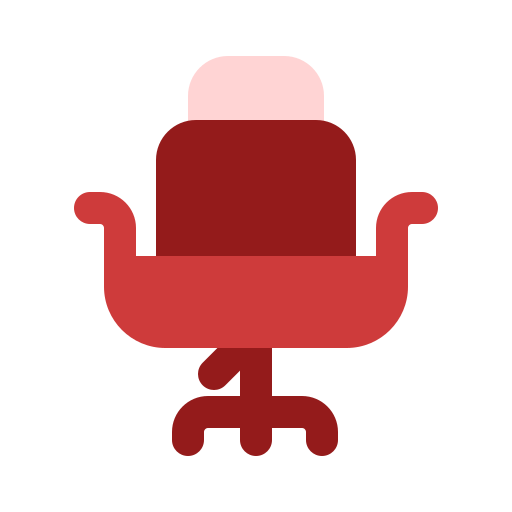Swivel chair Generic color fill icon